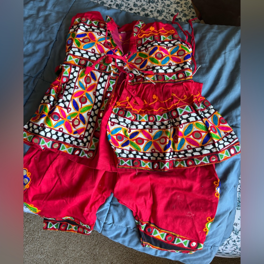 Kids colorful two piece set Indian wear